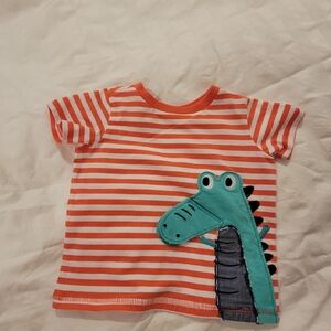 Lightning Bug Tee with Alligator Appliqué 6m